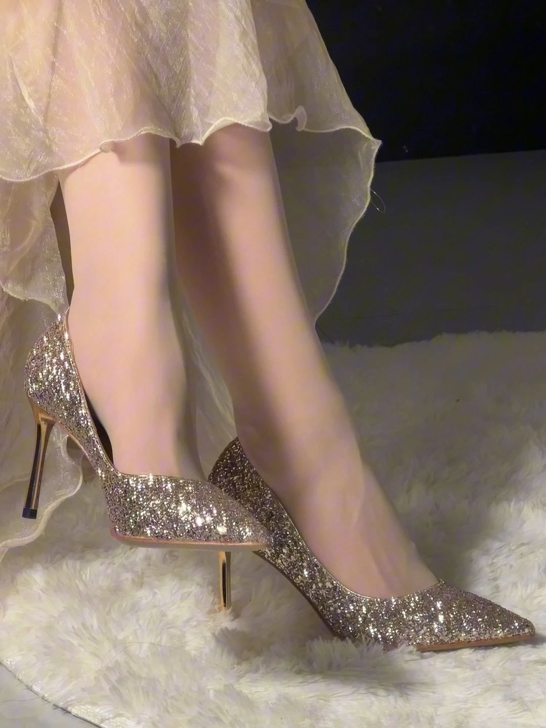 高跟 细跟 尖头 低帮 一脚蹬 浅口鞋  - VALI鞋履AI设计主图