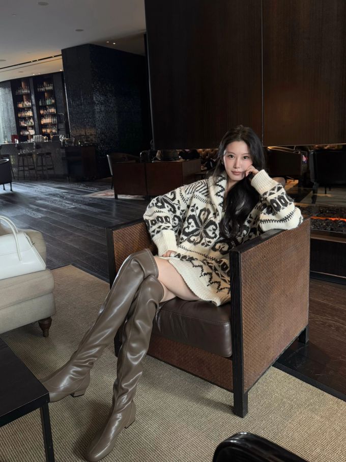 毛纺 基础袖 满印&循环 细针 提花-绞花