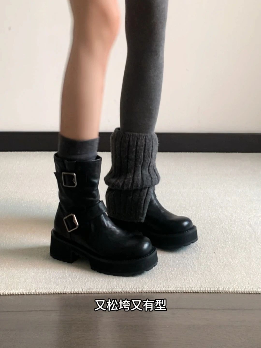 圆头 袢扣 皮革  - VALI鞋履AI设计主图