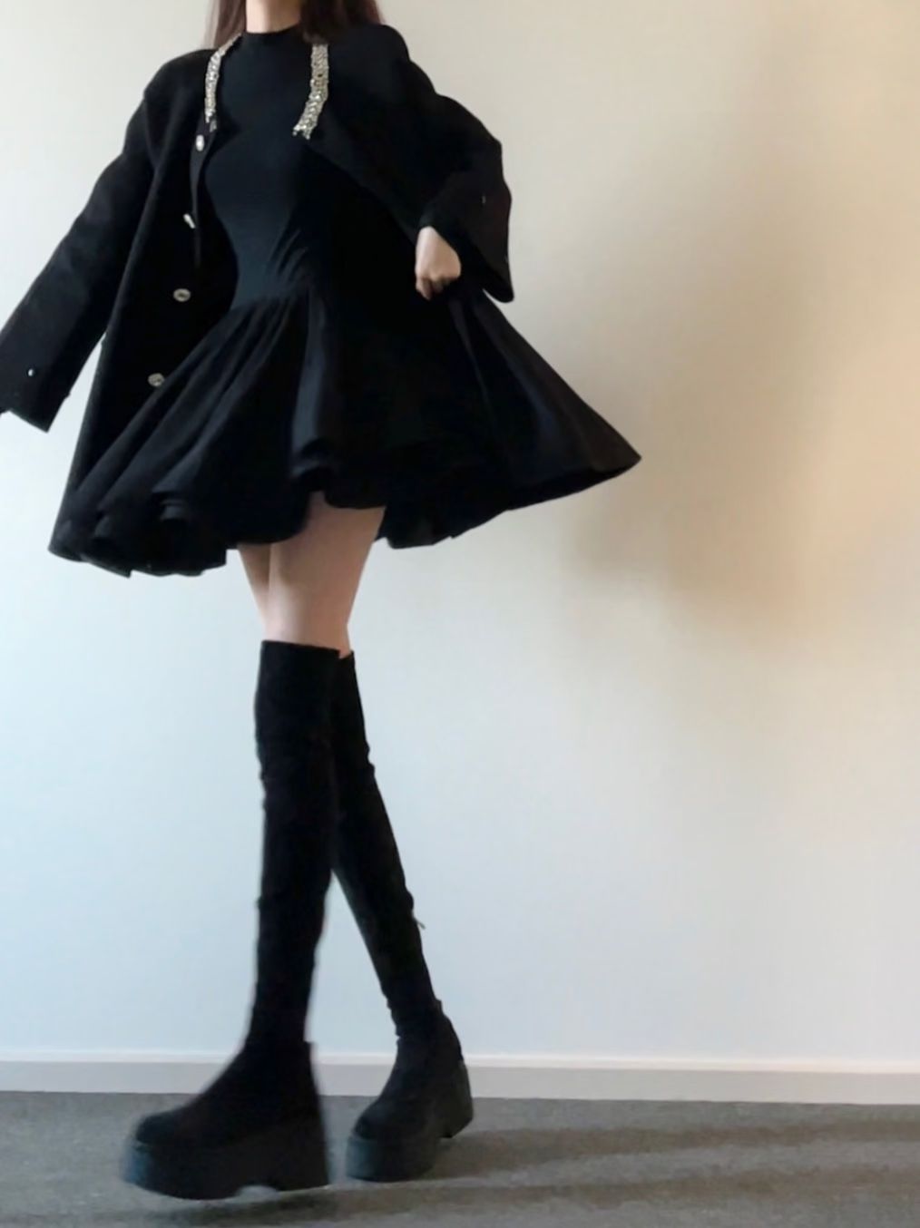 A型 基础袖 基础扣饰 暗黑风  - VALI鞋履AI设计主图