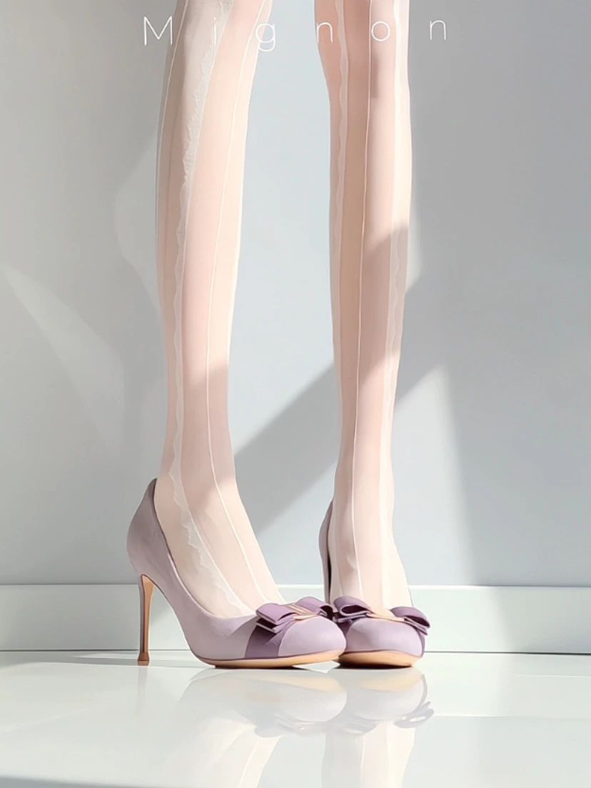 高跟 细跟 尖头 低帮 一脚蹬 浅口鞋 皮革  - VALI鞋履AI设计主图