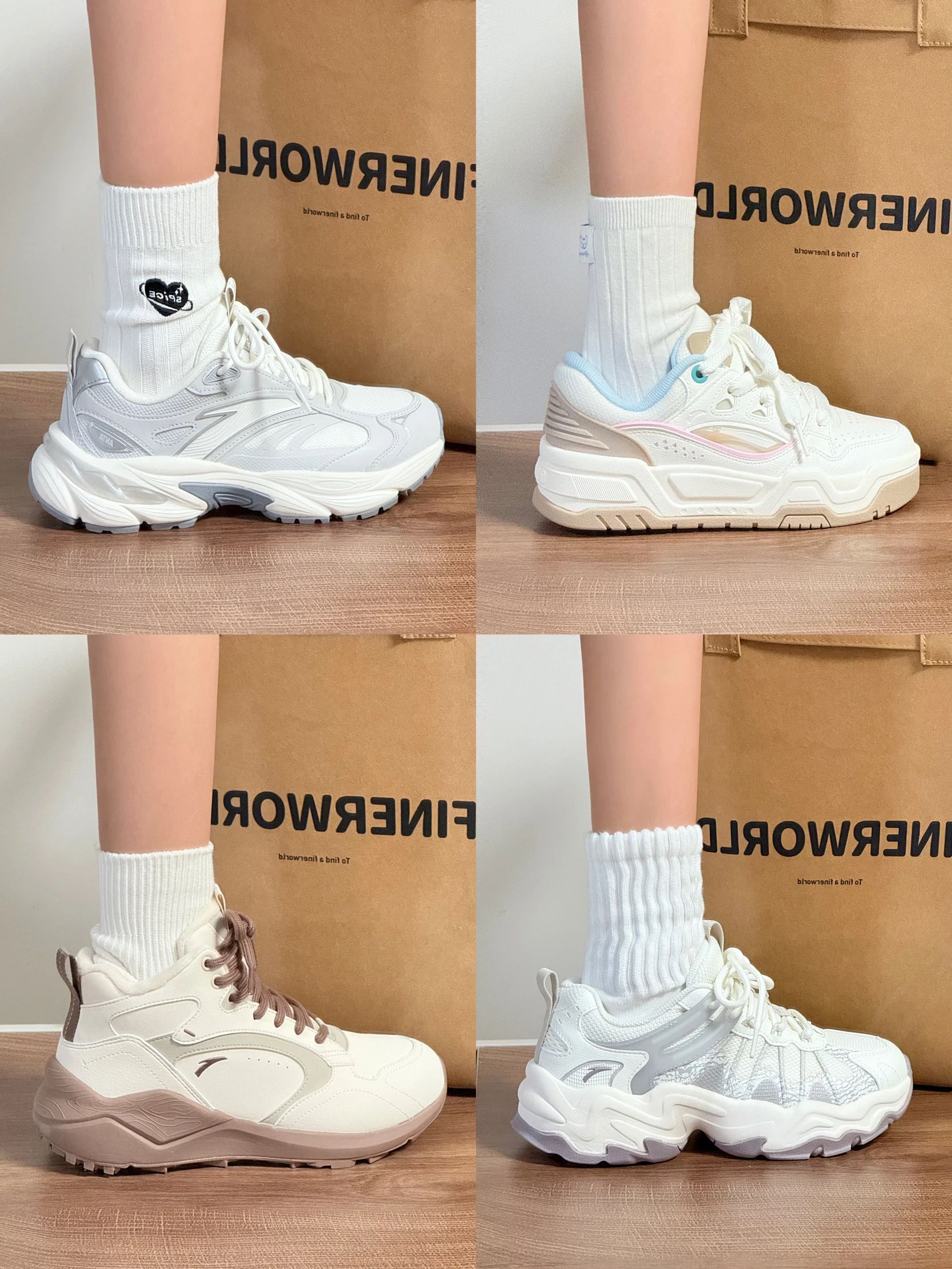 鹭白 卡布奇诺泡沫 雄獐色 中帮 系带 皮革  - VALI鞋履AI设计主图