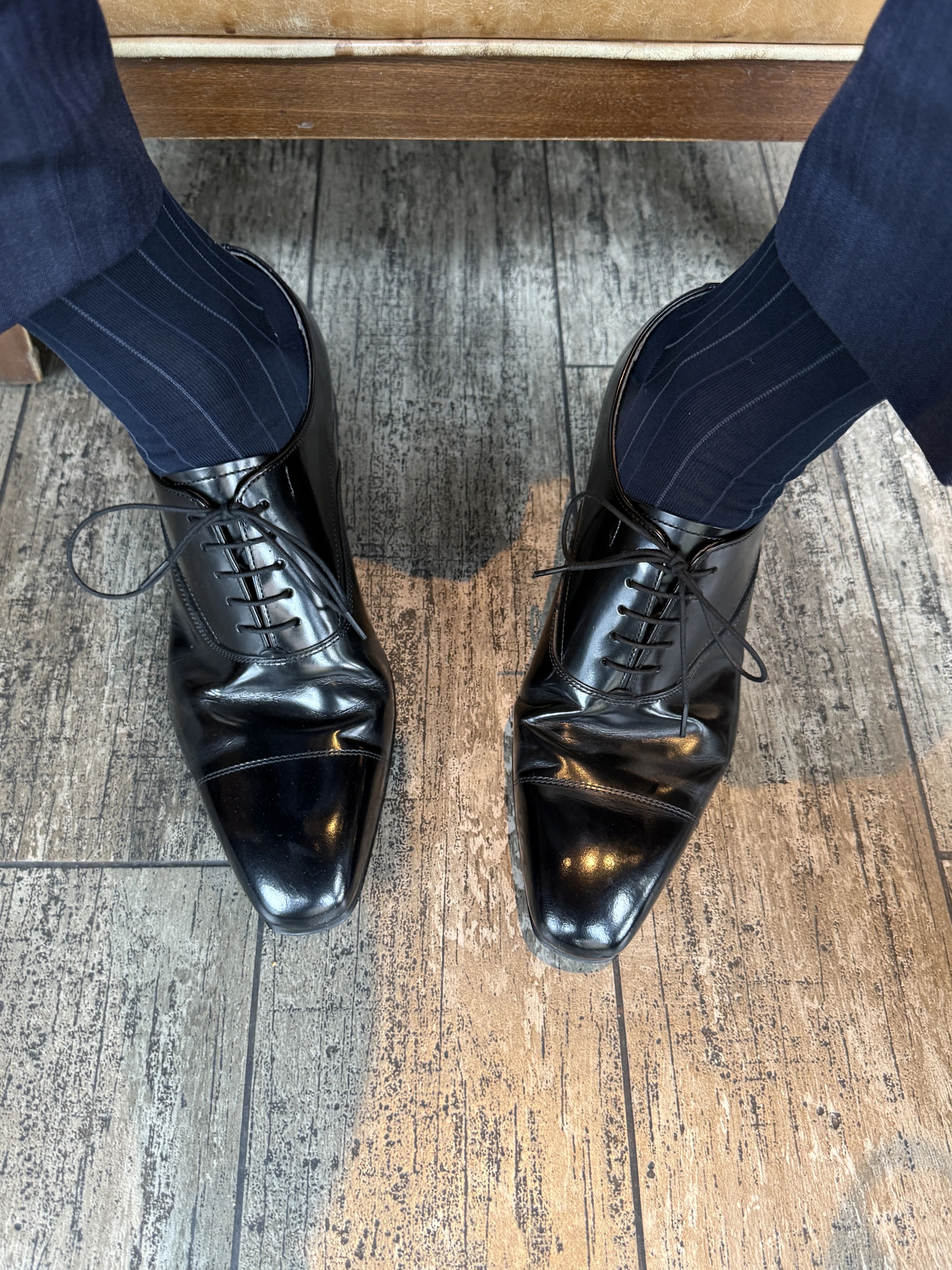 蓝黑色 咖啡褐色 灰鲸 系带 皮革  - VALI鞋履AI设计主图