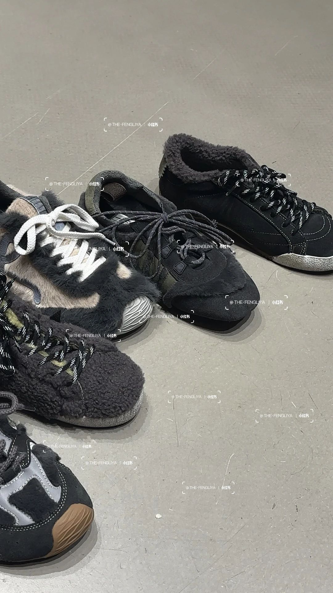 燕尾服 石山 暗影蓝 低帮 弹力绳 系带 布面  - VALI鞋履AI设计主图