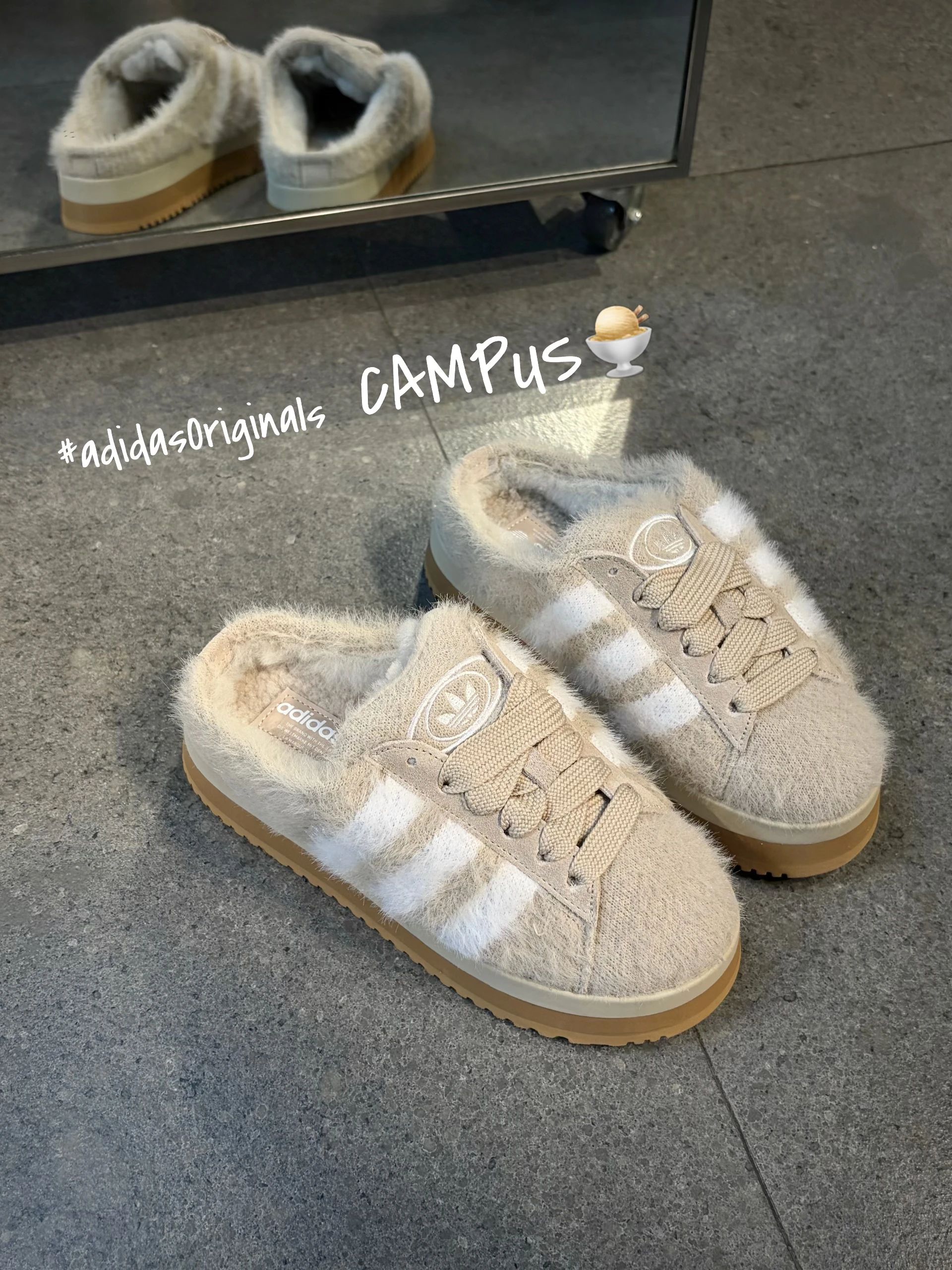 雾白色 兔白 水泥灰 无帮 绒毛/绒面  - VALI鞋履AI设计主图