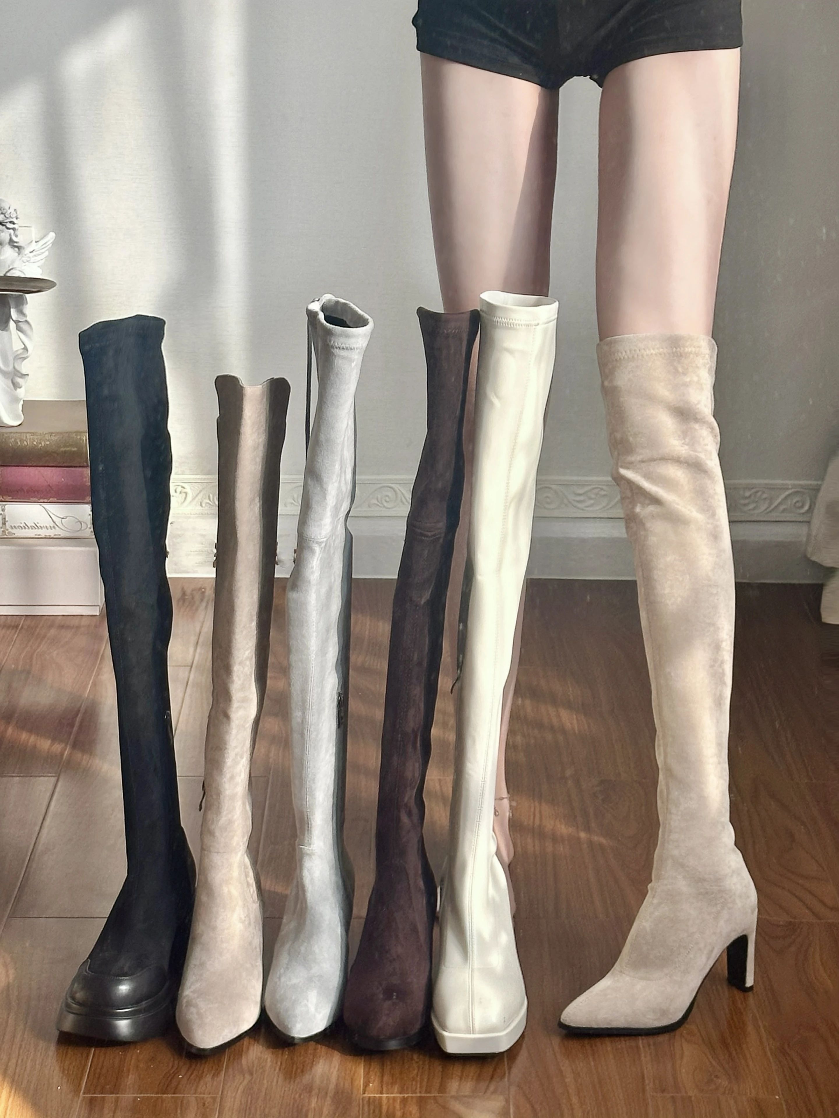 灯芯草雀 巴西沙 母鹿皮色 尖头 皮革  - VALI鞋履AI设计主图