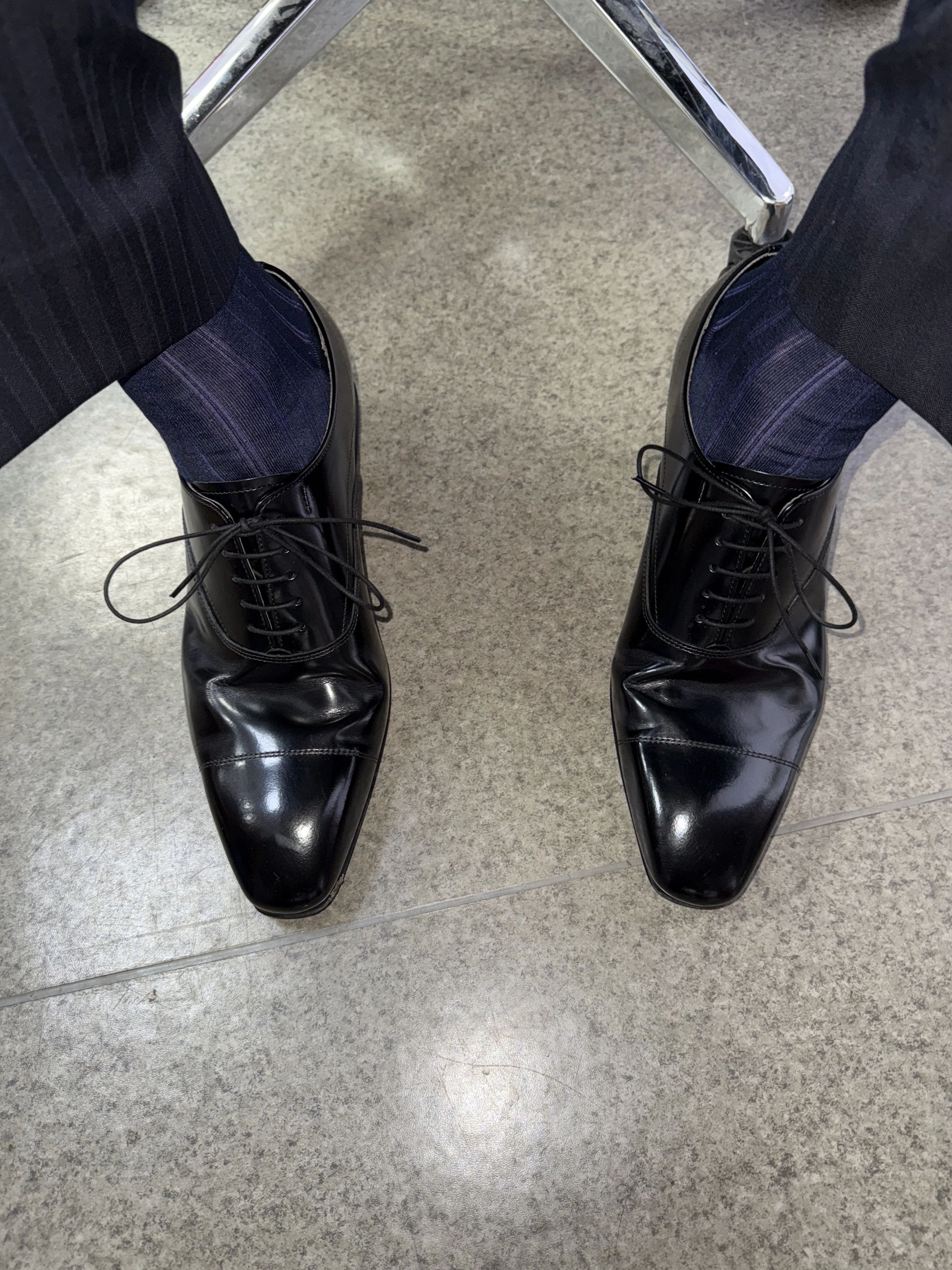 男中音蓝 花岗岩蓝 爱国者蓝 圆头 系带 皮革  - VALI鞋履AI设计主图