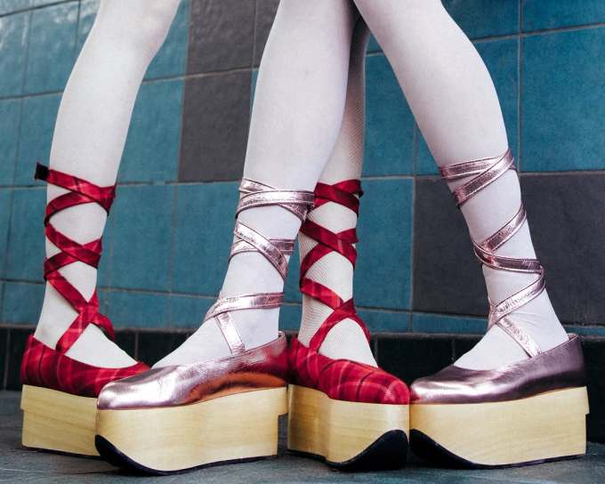 厚底 灰丁香色 薄云 亮白色 圆头 中口鞋 皮革 