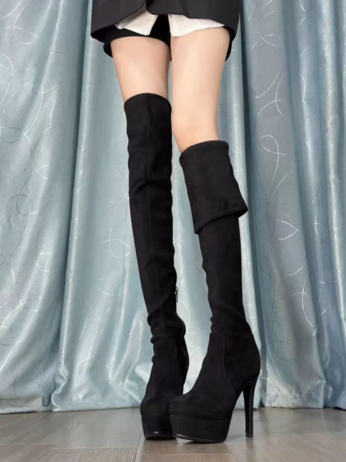 高跟 粗跟 停电色 冰冻色 板岩蓝 尖头 皮革 