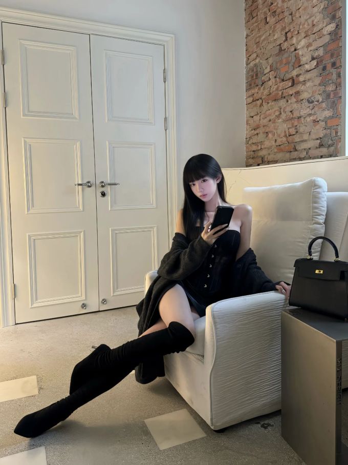 燕尾服 尖头 皮革 