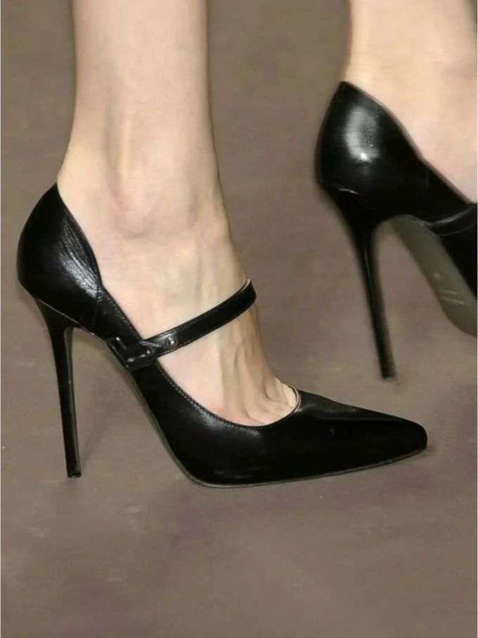 深洞 甜姜色 肉色 尖头 中口鞋 皮革 