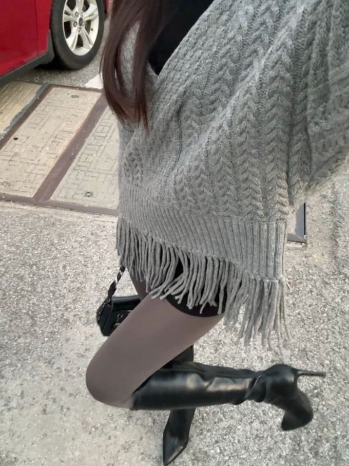 毛纺 基础袖 细针 野鸽色 灰质 石灰色 流苏 