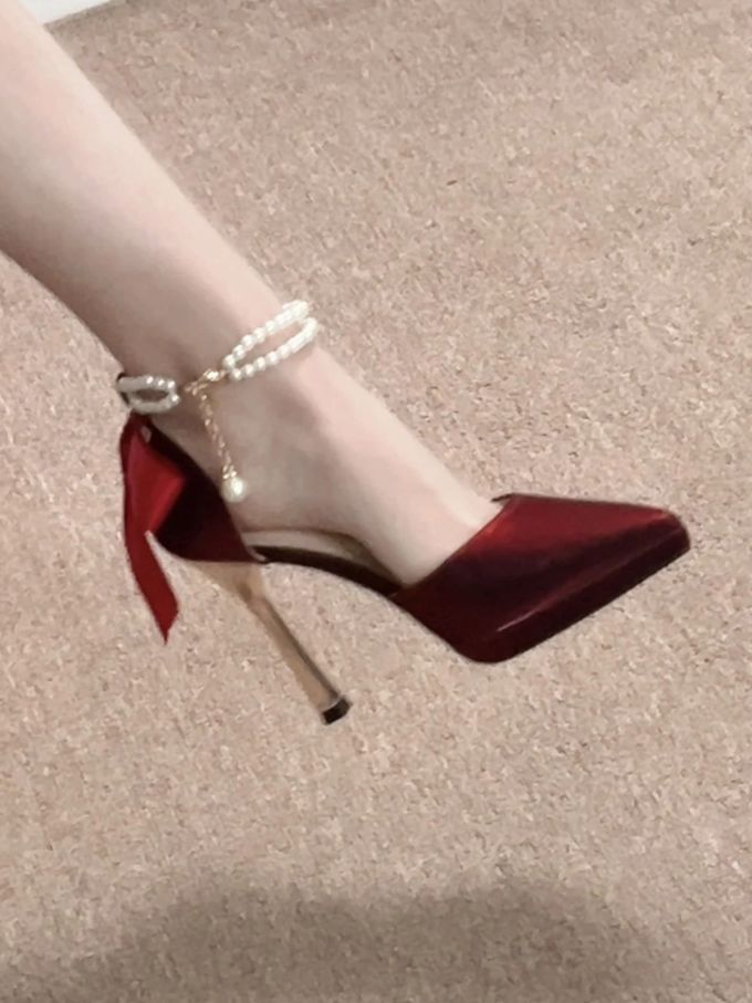 巧克力毛毛雨 番茄干色 香槟粉 浅口鞋 