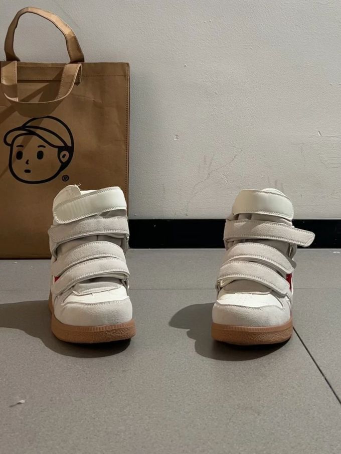 银白 啡网纹 月光灰 中帮 魔术贴 