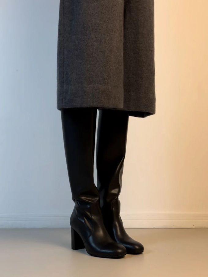 燕尾服 咖啡褐色 圆头 皮革 