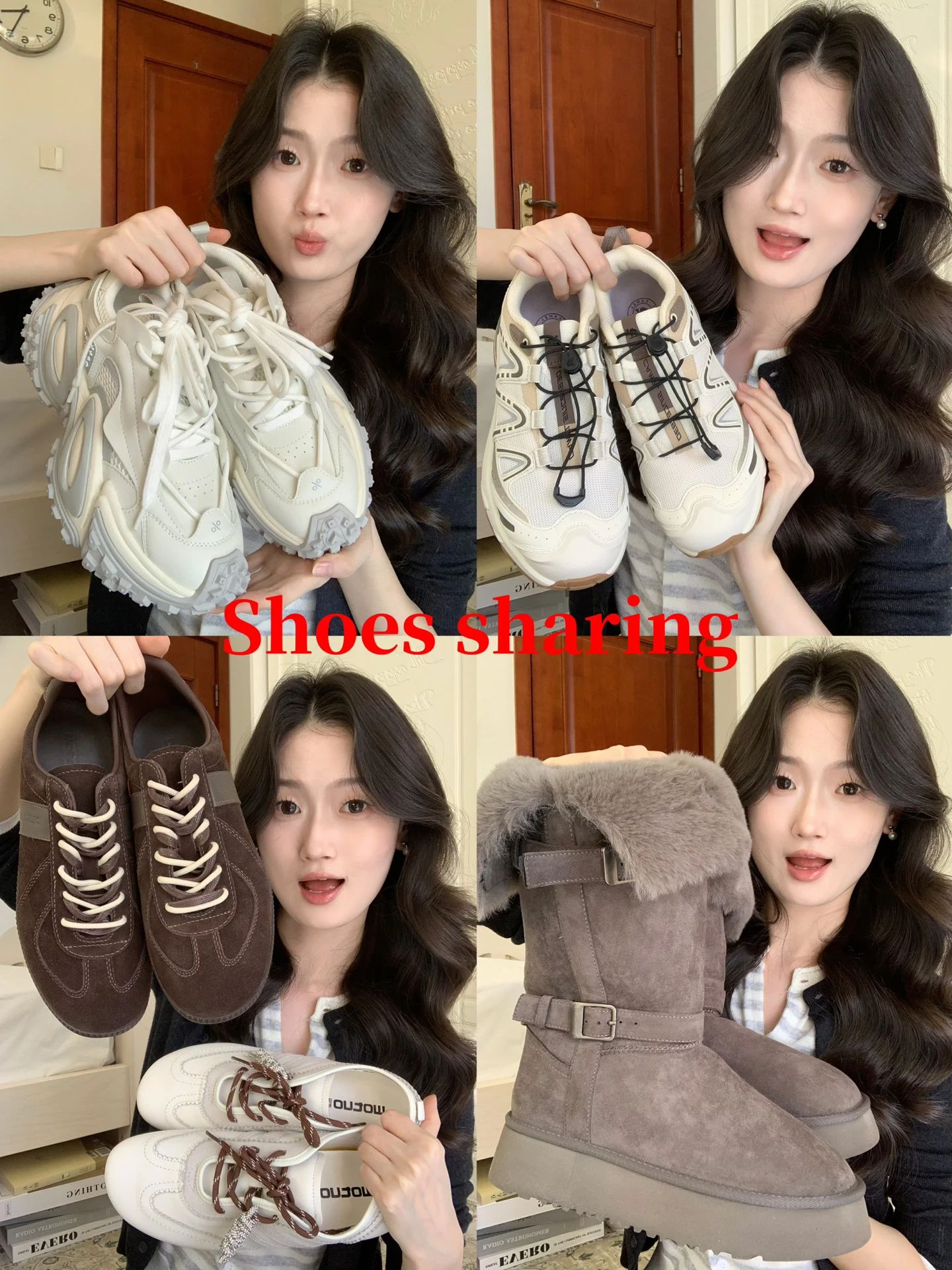 褐灰色 摩卡酥皮 山羊灰 圆头 袢扣 皮革  - VALI鞋履AI设计主图