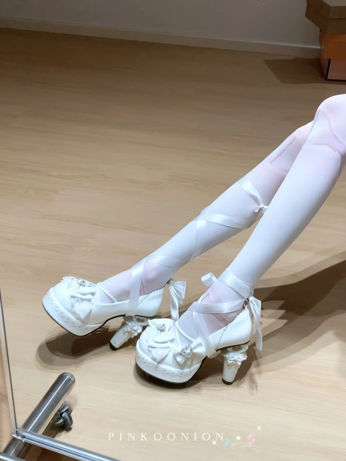 厚底 婉兰色 蓝雀 冰融化 圆头 浅口鞋 