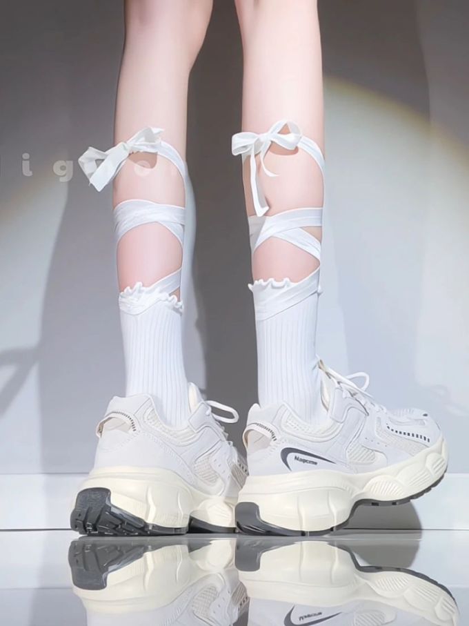 云雾色 古裙衬 灰丁香色 低帮 系带 