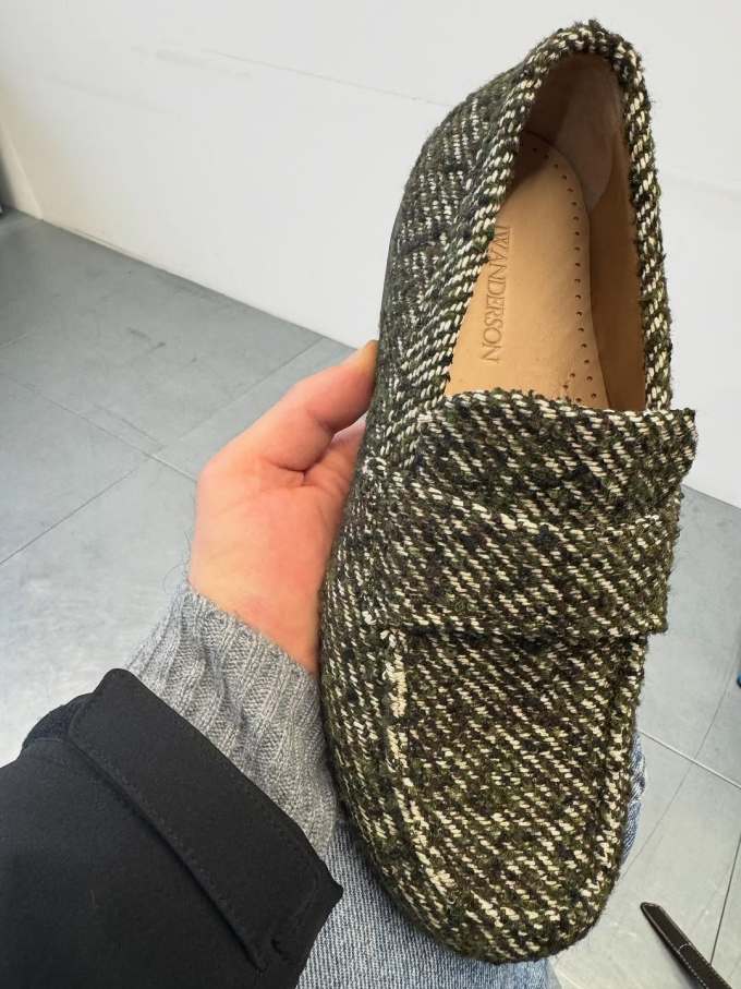 深橄榄色 松香色 军绿色 圆头 低帮 一脚蹬 深口鞋 