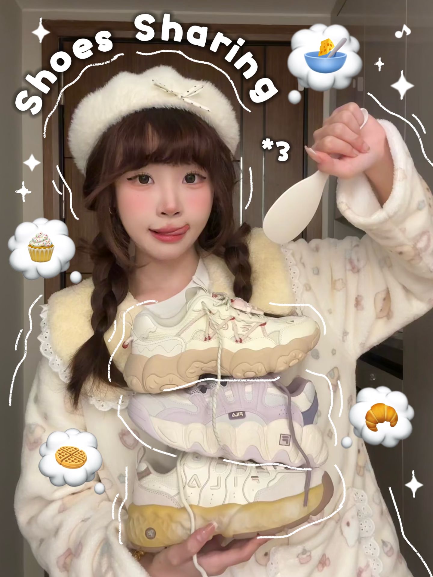 冬白色 米黄色 杏仁糖色 低帮  - VALI鞋履AI设计主图