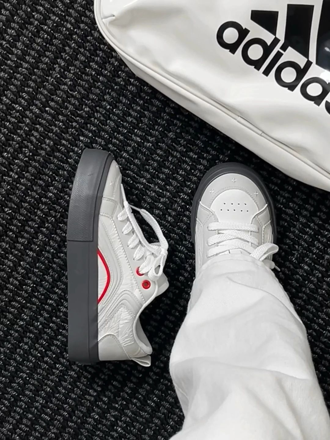 铁灰色 白云母 描绘灰 低帮 BOA 布面  - VALI鞋履AI设计主图