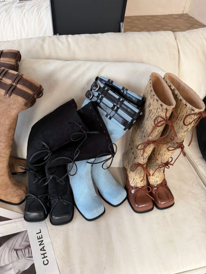 啡网纹 龟甲色 雕饰 方头 