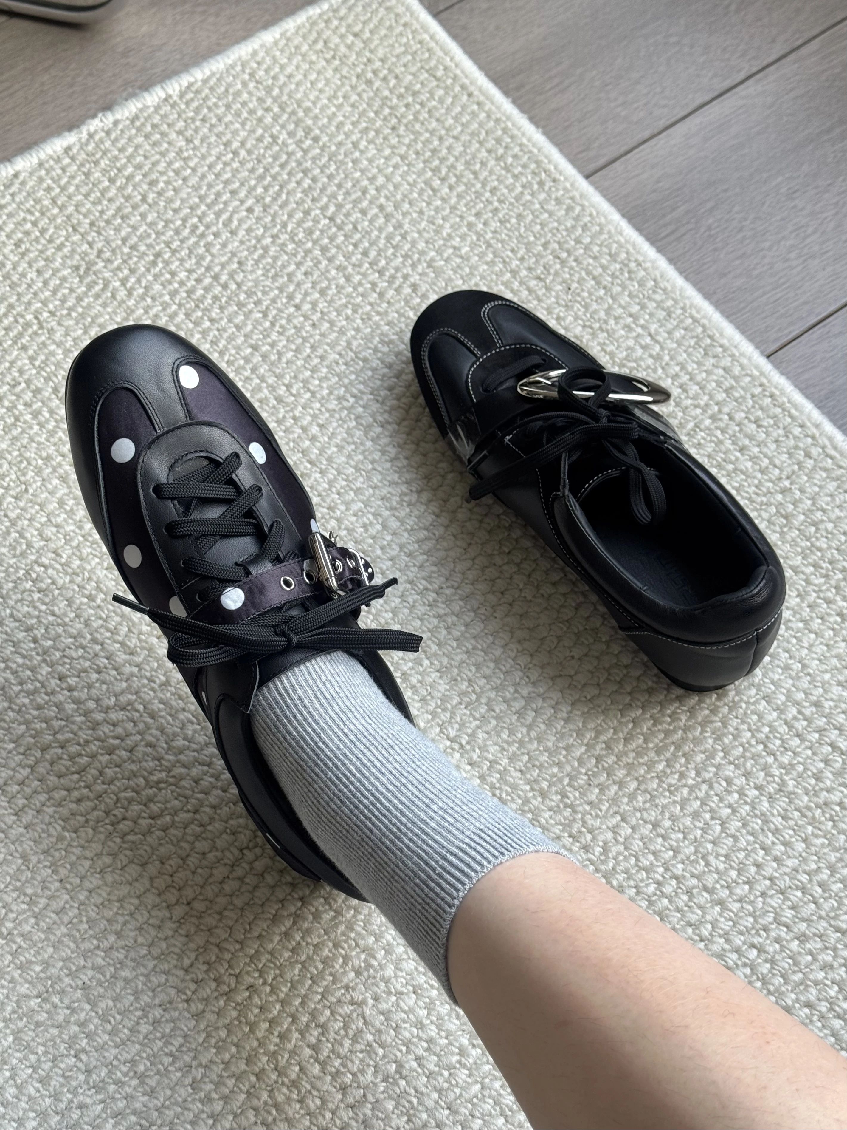 燕尾服 湍流色 石板 魔术贴 皮革  - VALI鞋履AI设计主图