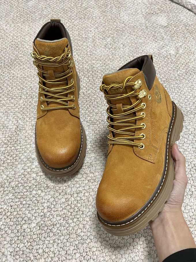 僧袍色 橄榄酱色 水仙色 圆头 皮革 