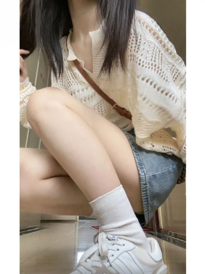 毛纺 H型 基础袖 漏针-挑孔 白云母 月光色 浅蜜黄 基础扣饰 