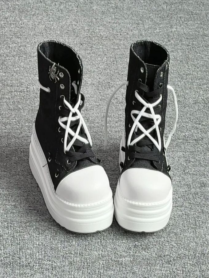 尾气黑 钟乳石 神秘蓝 圆头 高帮 拉链 