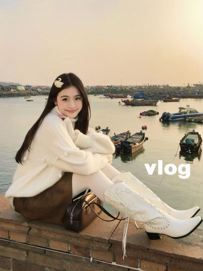 毛纺 H型 基础袖 细针 针织螺纹 羊皮纸色 脆饼色 霜杏色 