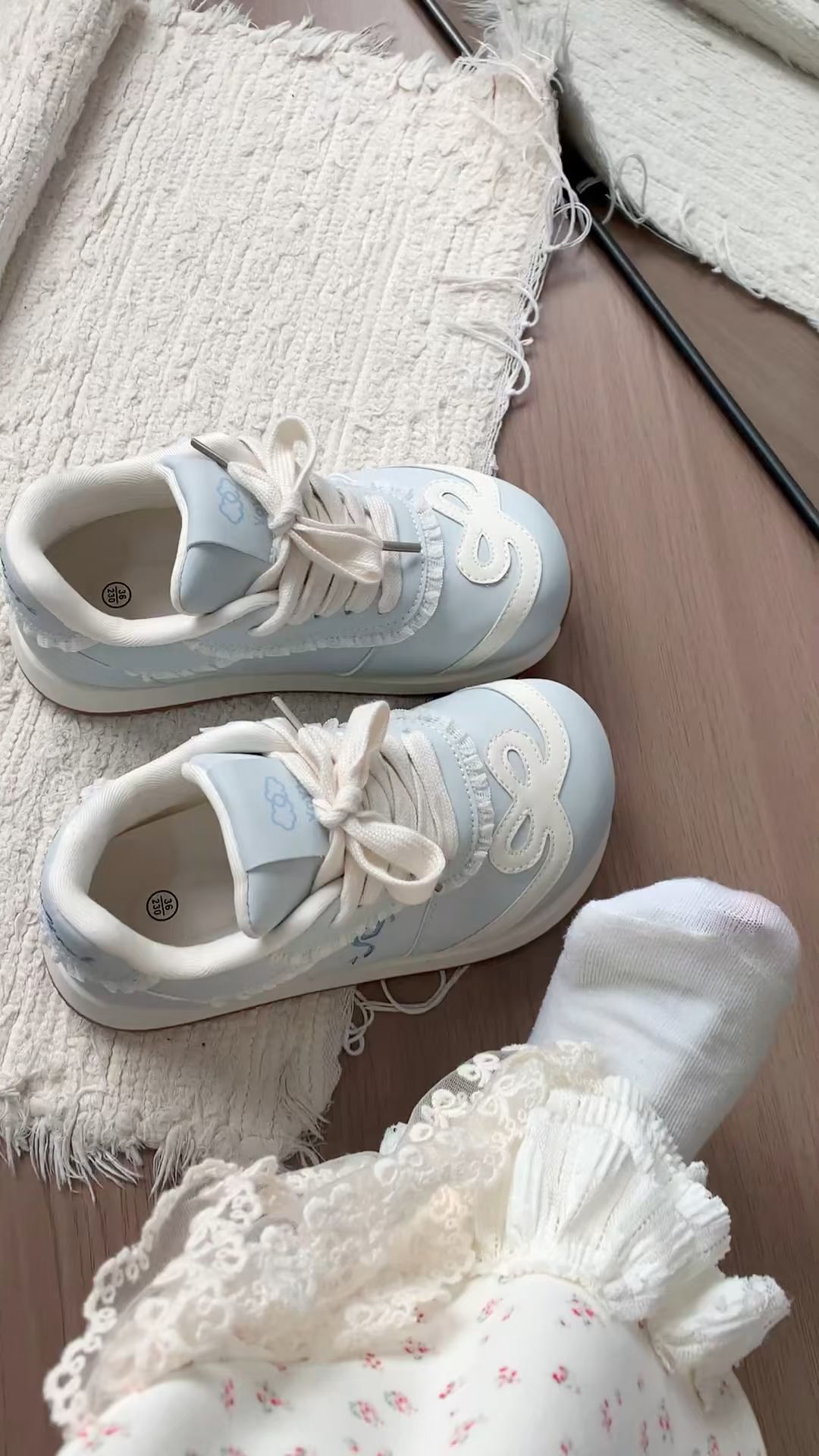 雾号 地下世界 描绘灰 系带 魔术贴 皮革  - VALI鞋履AI设计主图