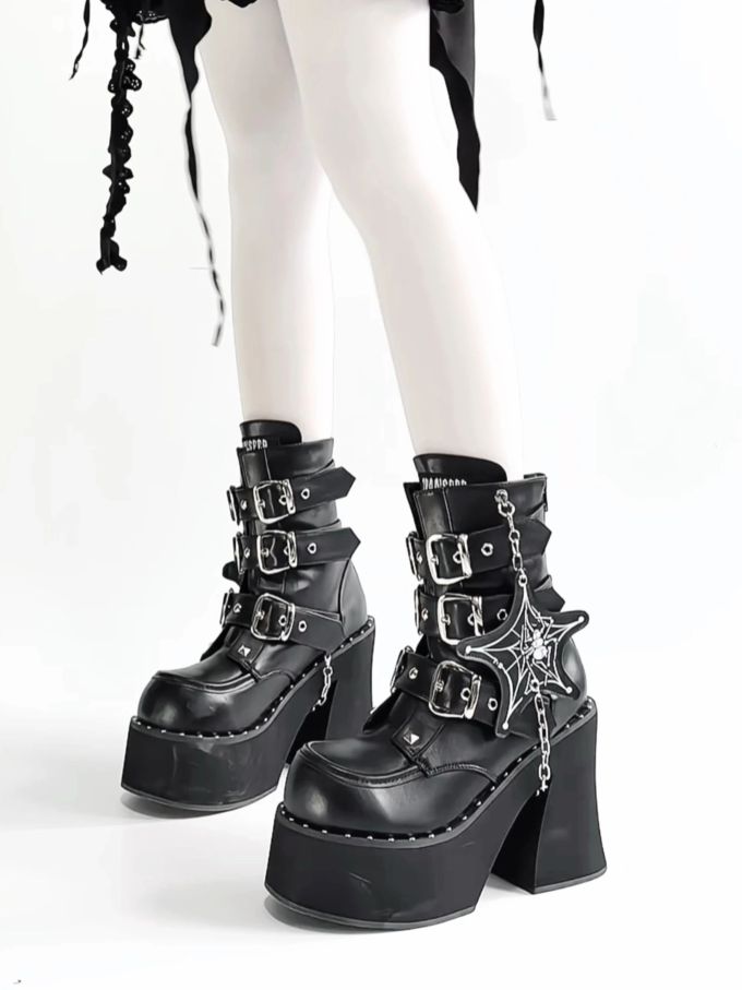 粗跟 黑美人 沥青色 暗影蓝 圆头 系带 皮革 