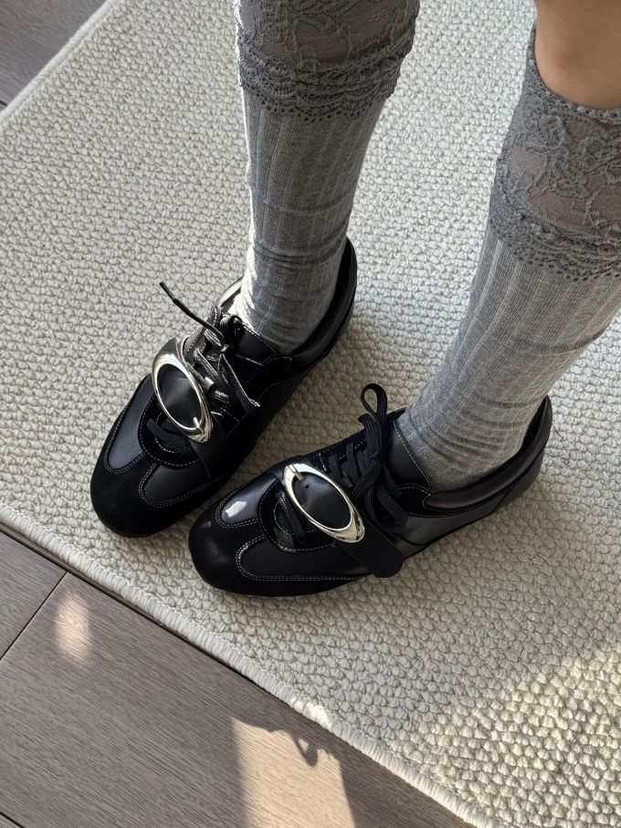 燕尾服 福克斯顿灰 灰鲸 圆头 皮革 