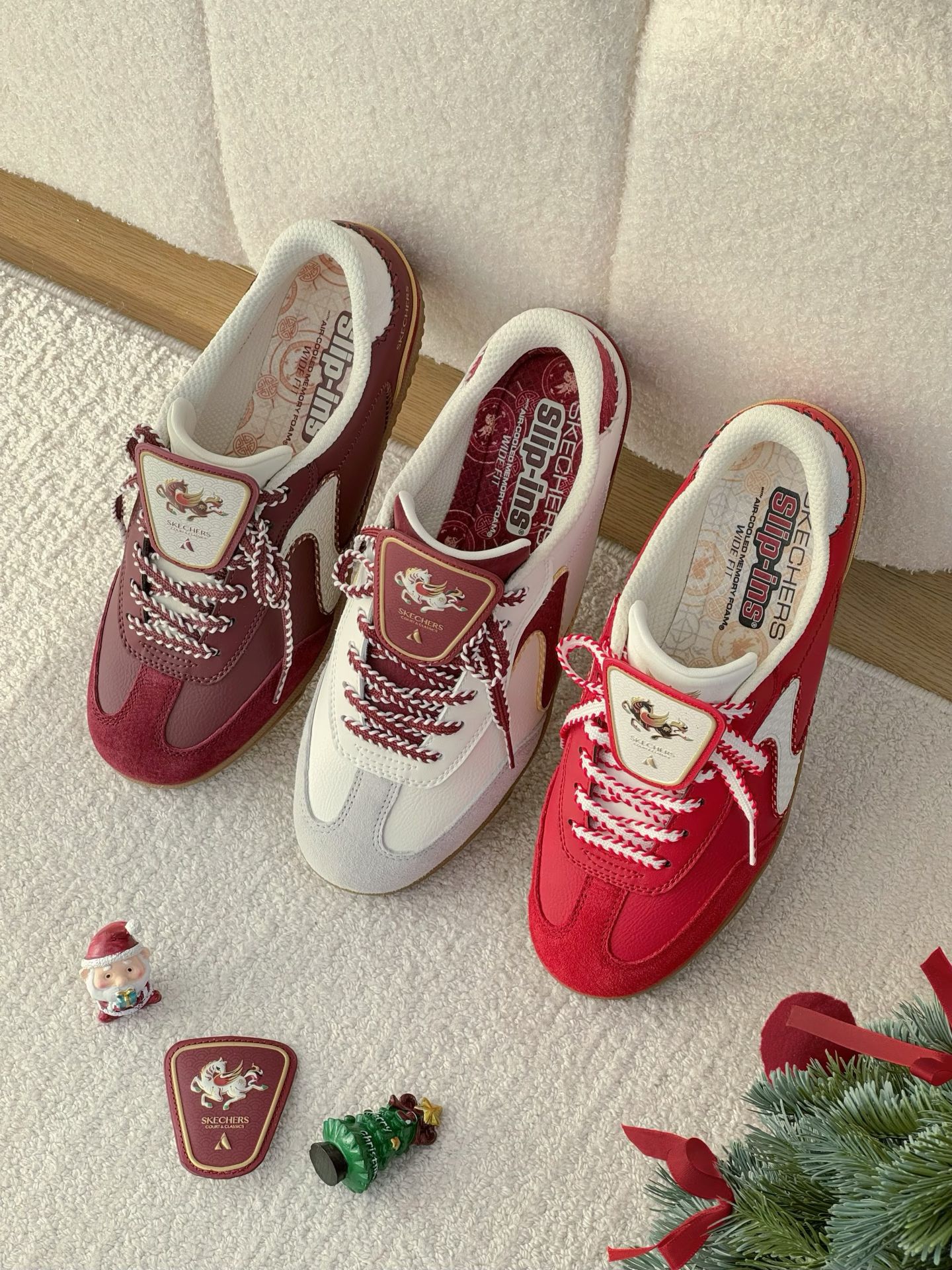 西拉葡萄色 深赤褐色 柳灰 系带 皮革  - VALI鞋履AI设计主图