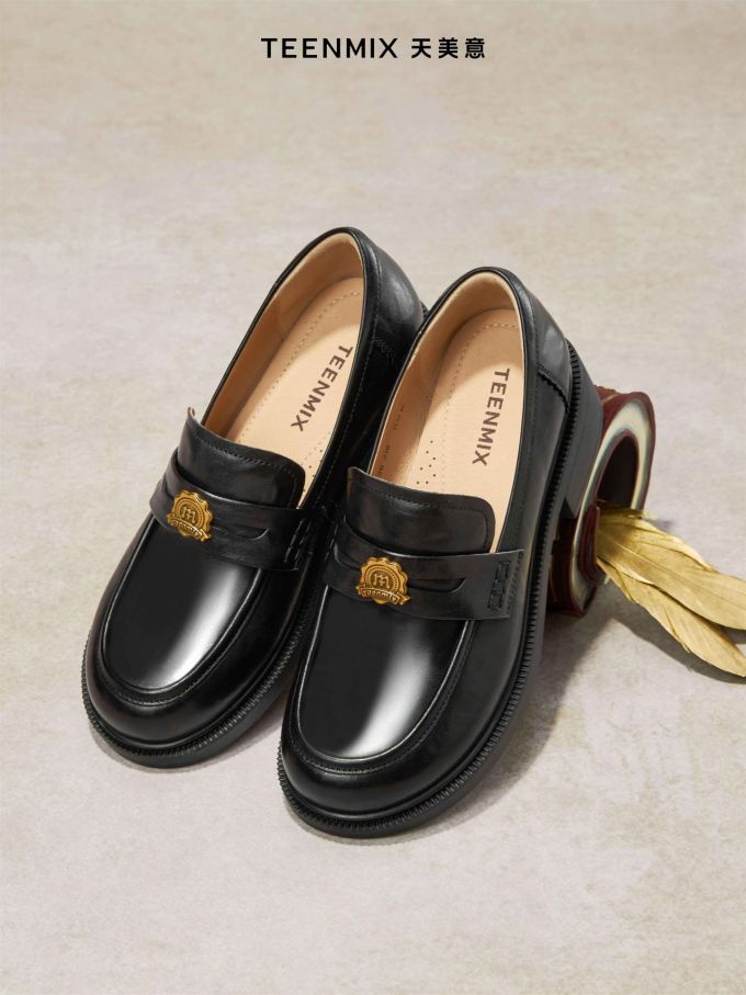 陨石色 棕灰色 氧化铁 圆头 低帮 一脚蹬 深口鞋 皮革 