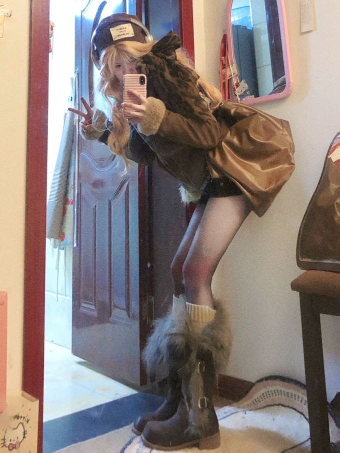 基础袖 咖啡褐色 陨石色 啡网纹 