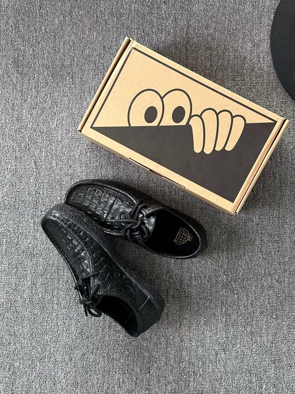 燕尾服 暗影蓝 黑沙 系带 皮革  - VALI鞋履AI设计主图