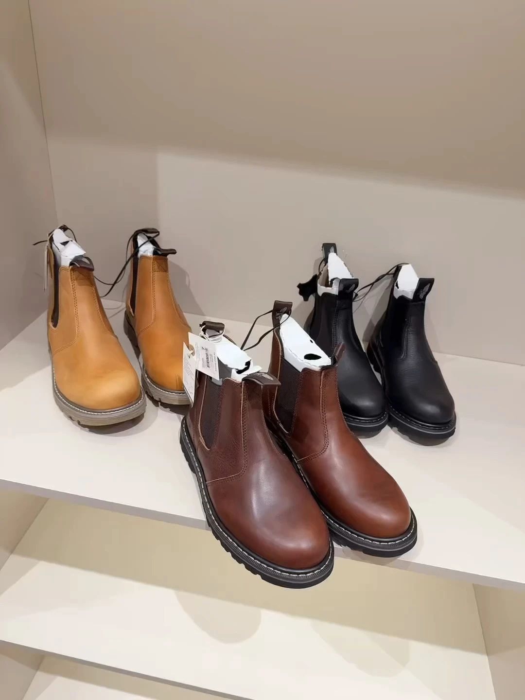 菊苣咖啡 陨石色 亮白 圆头 皮革  - VALI鞋履AI设计主图