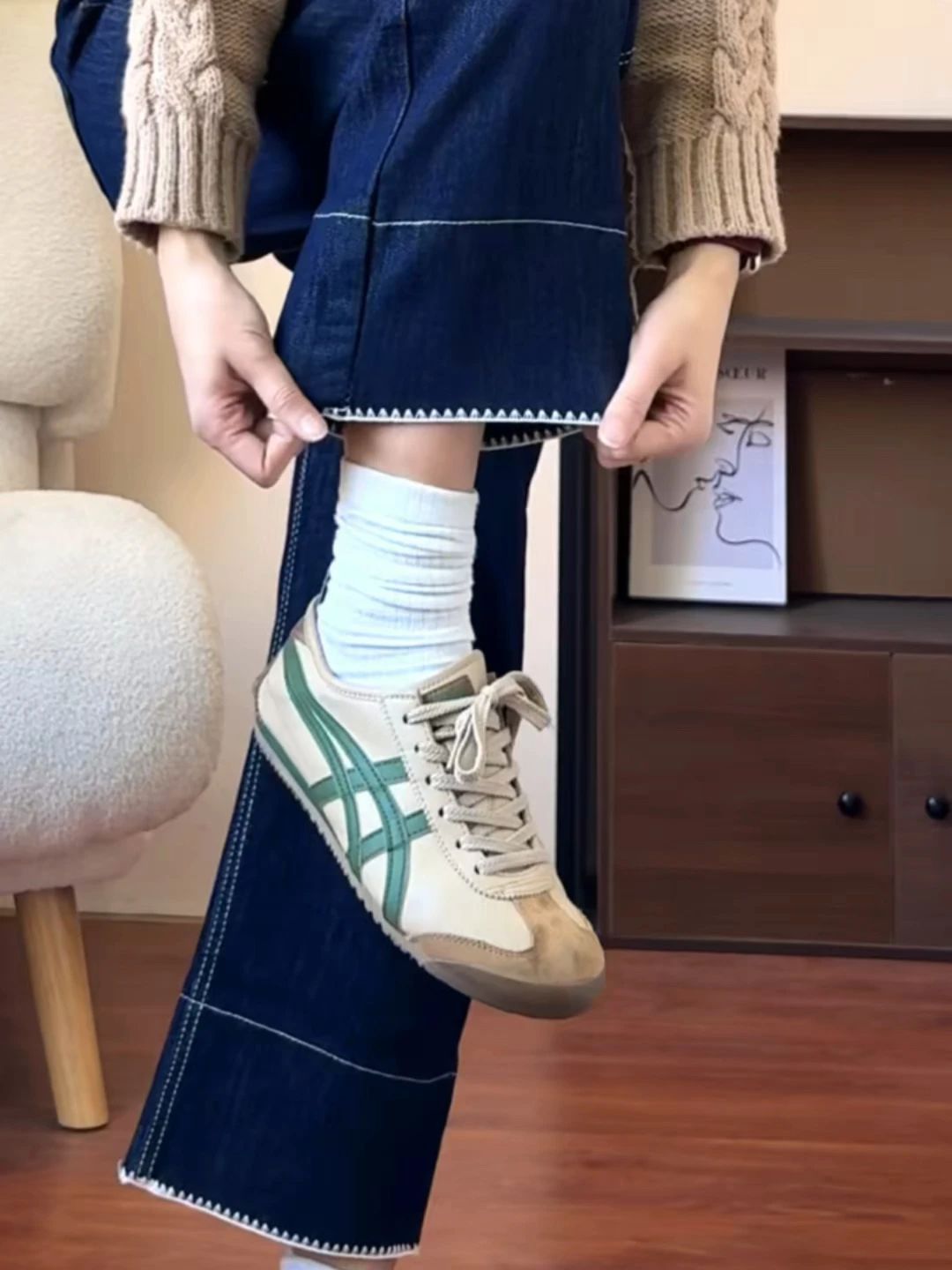 波浪色 婉兰色 香槟白 低帮 系带 皮革  - VALI鞋履AI设计主图