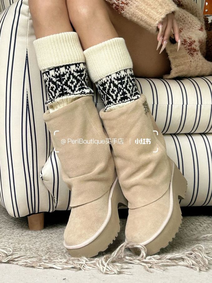 小麦色 小麦粉色 羊毛色 圆头 皮革 