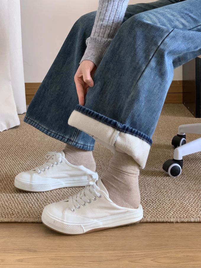 南极洲 银云色 沙白色 低帮 系带 布面 