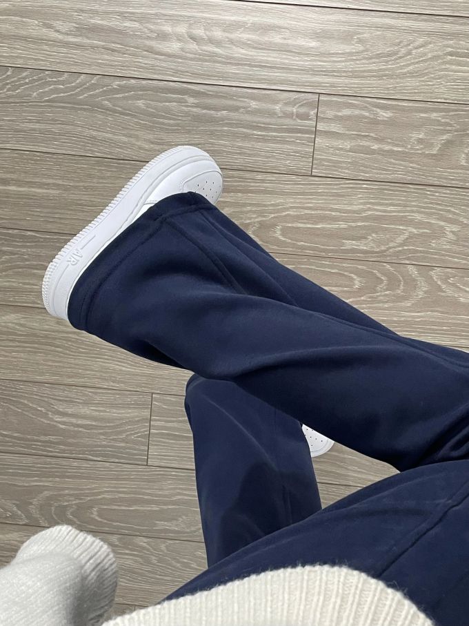 海洋洞穴 亮白色 中世纪蓝 圆头 皮革 