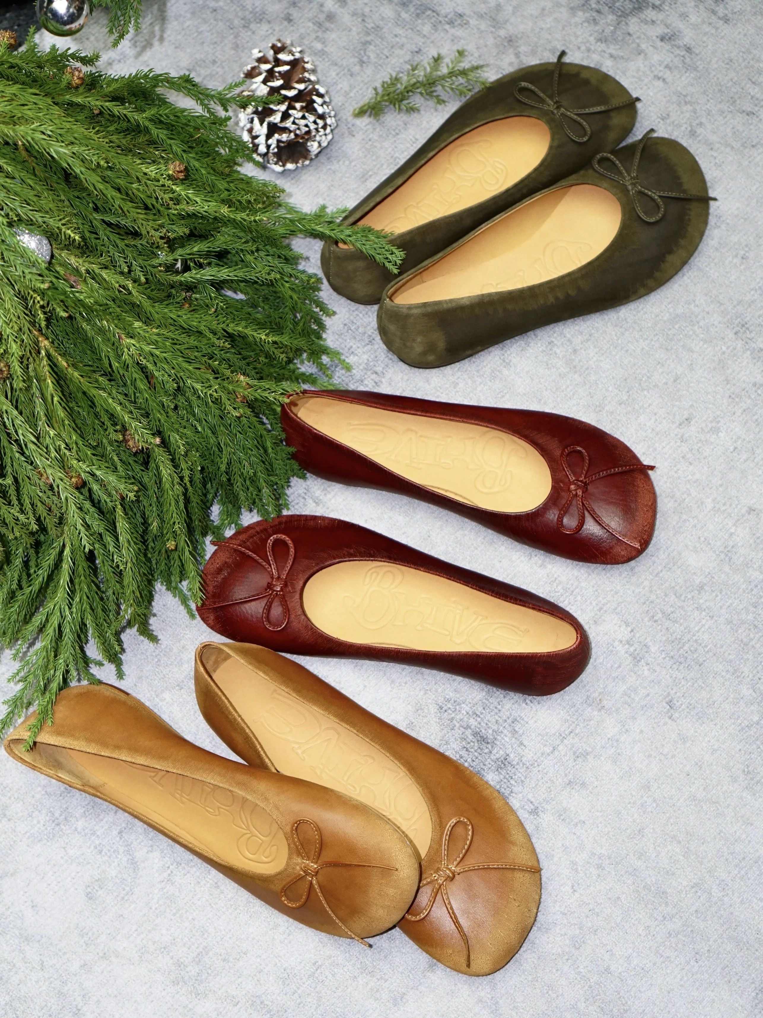 香料色 雾金色 蜜黄色 异形头-分趾 低帮 浅口鞋 皮革  - VALI鞋履AI设计主图