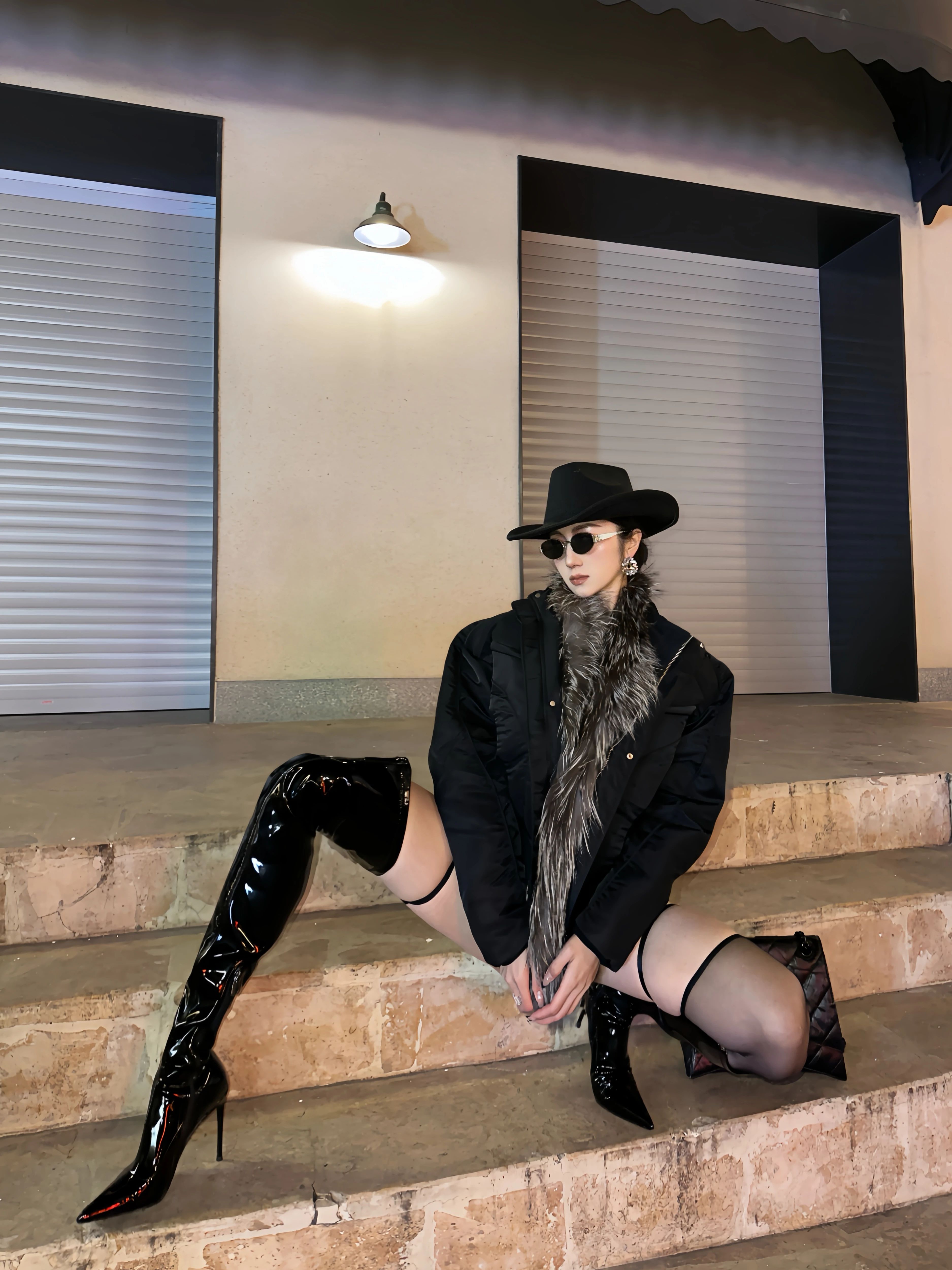 燕尾服 咖啡褐色 尖头 皮革  - VALI鞋履AI设计主图