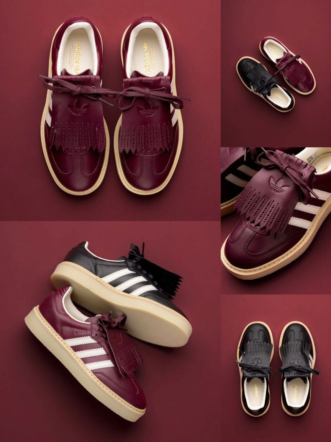 大黄果色 覆盆子软糖 杏仁糖色 低帮 系带 皮革 