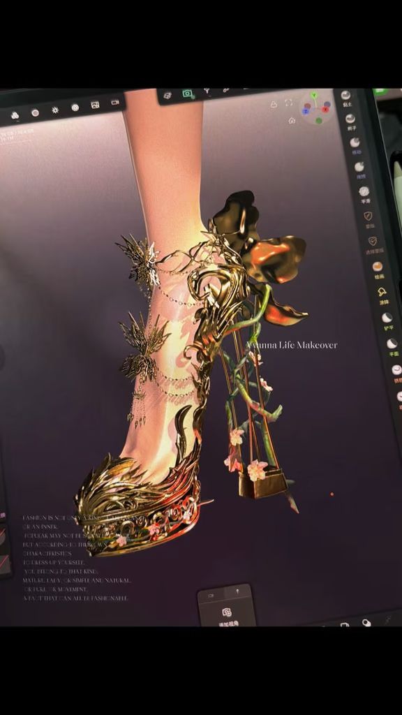 高跟 粗跟 咖啡褐色 橡皮色 黑豆色 无帮  - VALI鞋履AI设计主图