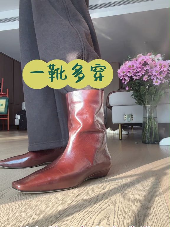 牛皮色 马萨拉酒色 烧焦灰 尖头 皮革  - VALI鞋履AI设计主图