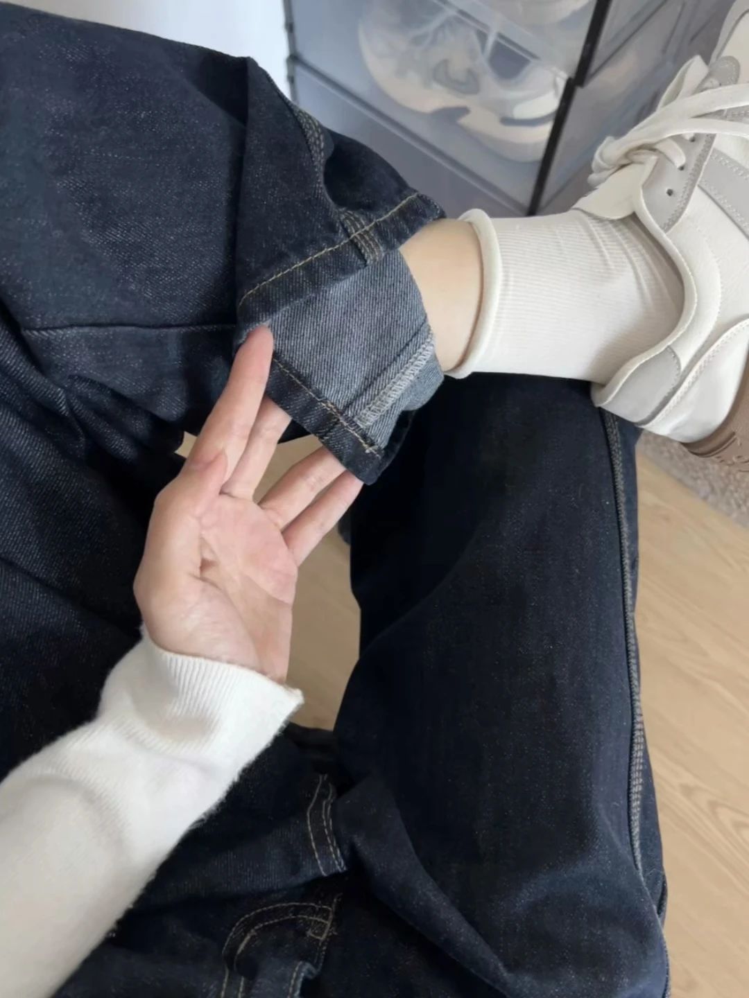 月光灰 积云 白云母 低帮 系带 皮革  - VALI鞋履AI设计主图