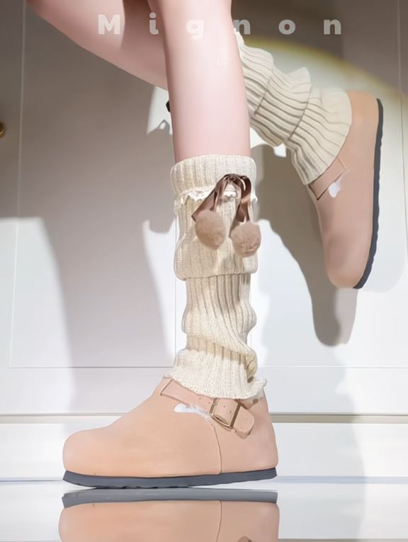 平底 西班牙粉 山茱萸色 北极海豹 袢扣 皮革  - VALI鞋履AI设计主图